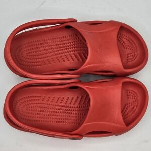 Crocs sling back slipon flat sandals size 4